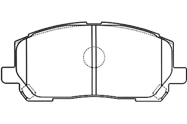 KAVO PARTS Комплект тормозных колодок, дисковый тормоз BP-9095